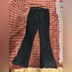 Free people slim pull on velvet flare, size medium